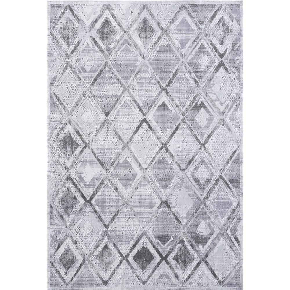 Dynamic Rugs 1666 190 Mosaic 5 Ft. 3 In. X 7 Ft. 7 In. Rectangle Rug in Grey/Cream